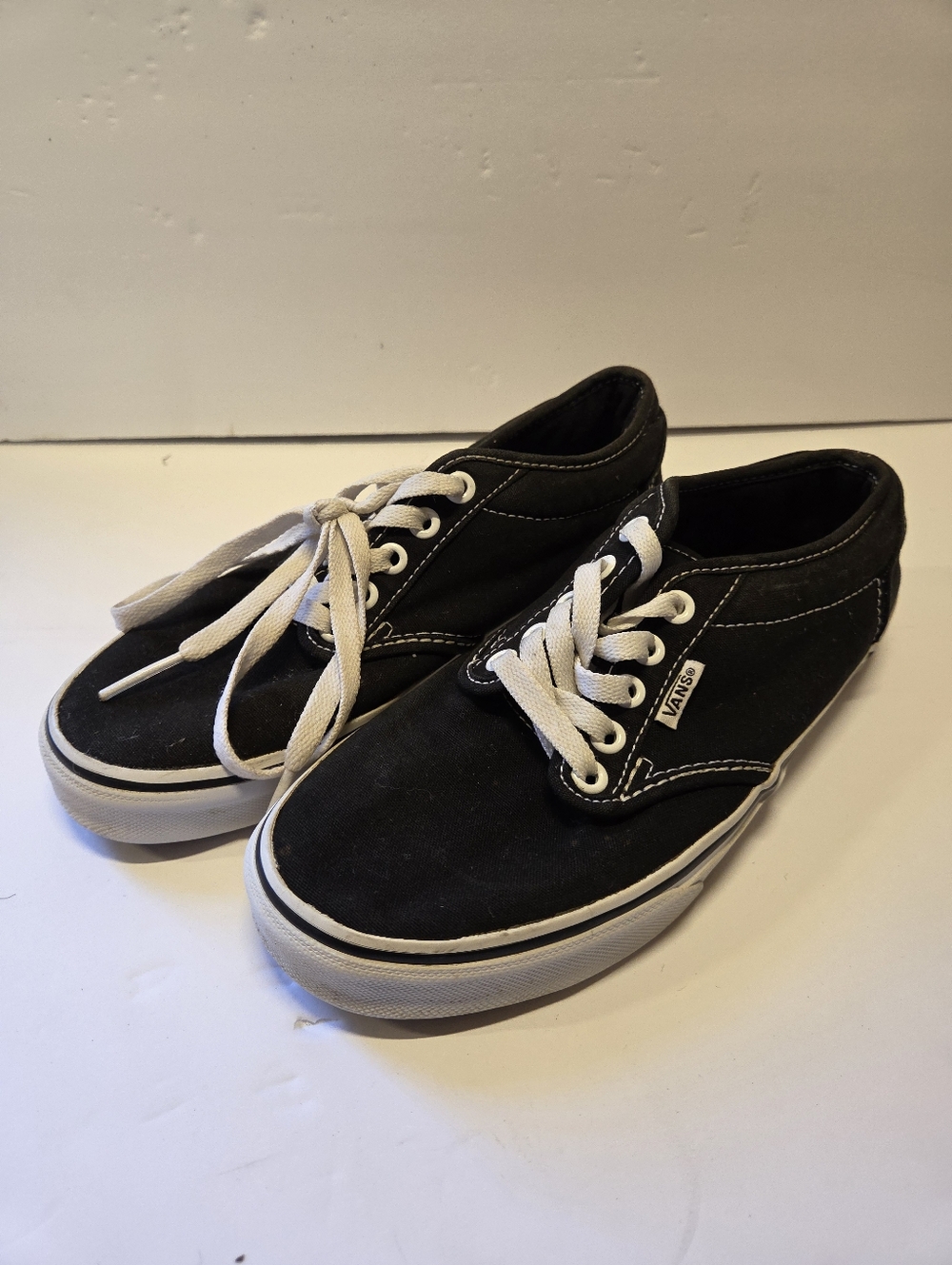 Vans Shoes Womens Sz 7 Off The Wall Atwood Low Black Canvas
